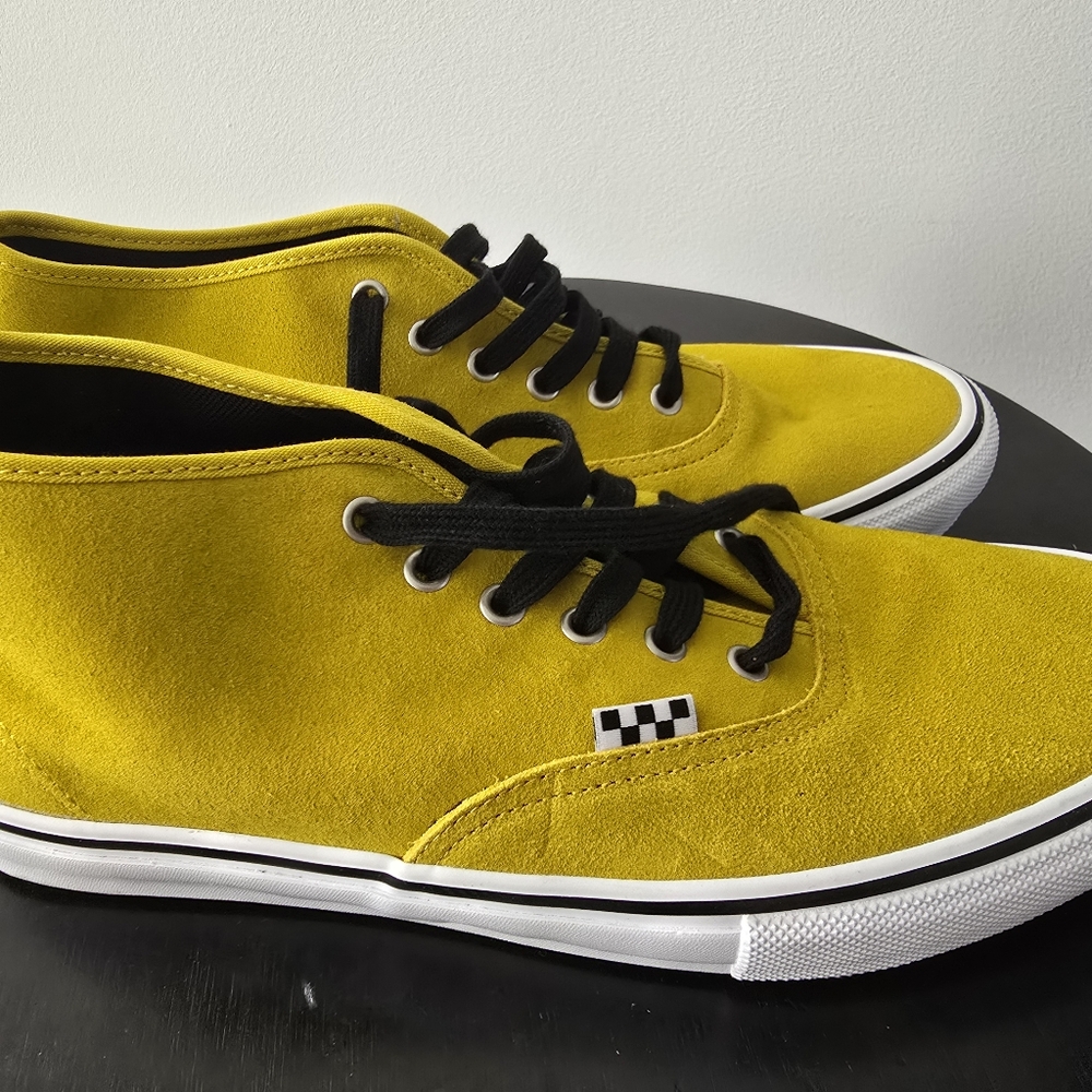 VansSkate Authentic Mid (Heritage Mustard) Like NEW Size 12 - Picture 9 of 11